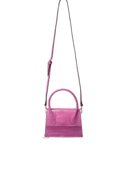 BOLSO PIEL NILO FUCSIA