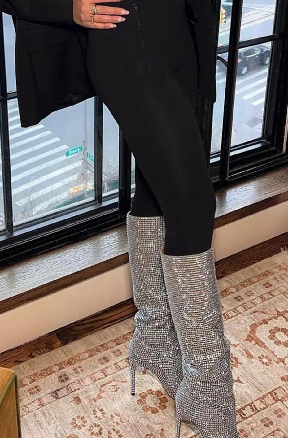 BOTAS BLING BLING PLATA
