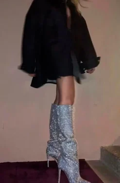BOTAS BLING BLING PLATA
