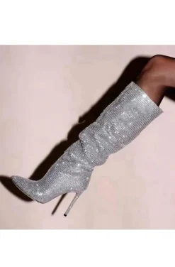 BOTAS BLING BLING PLATA