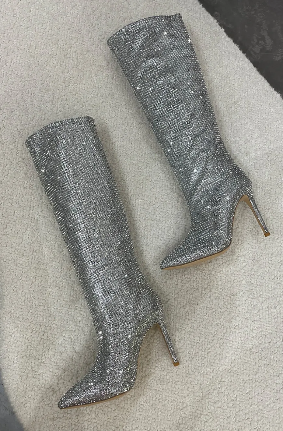 BOTAS BLING BLING PLATA