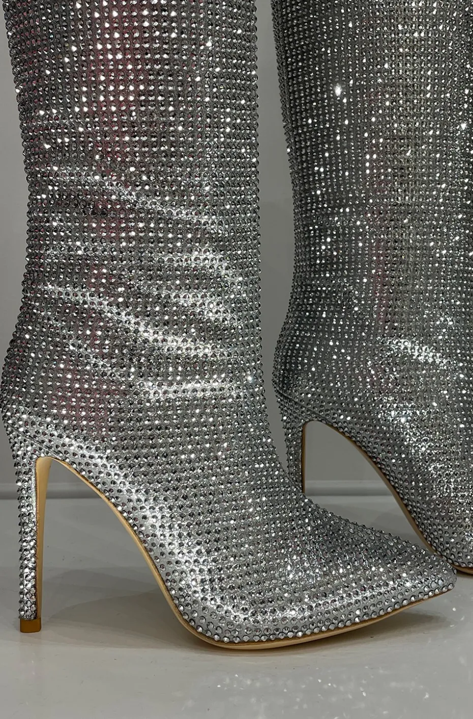BOTAS BLING BLING PLATA