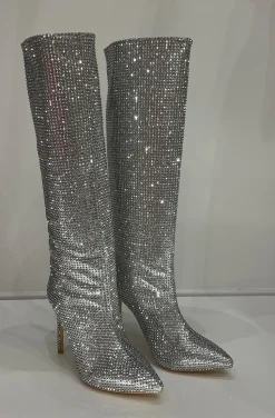 BOTAS BLING BLING PLATA