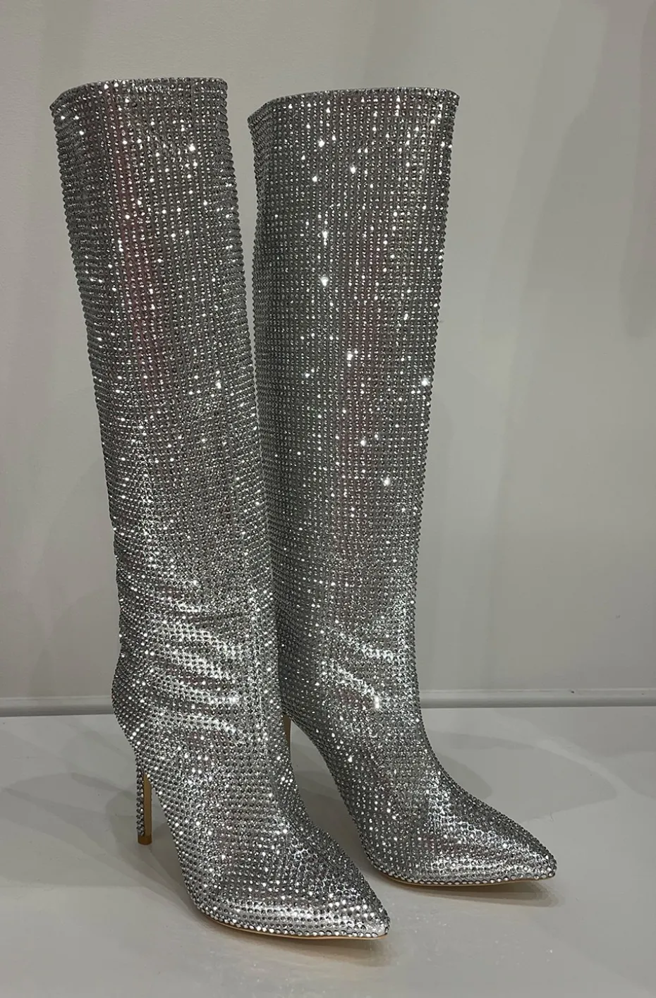 BOTAS BLING BLING PLATA