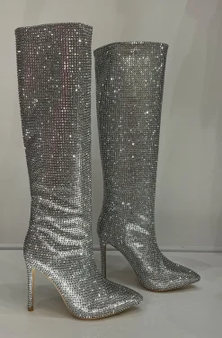 BOTAS BLING BLING PLATA