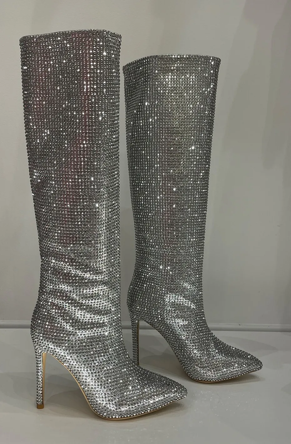 BOTAS BLING BLING PLATA