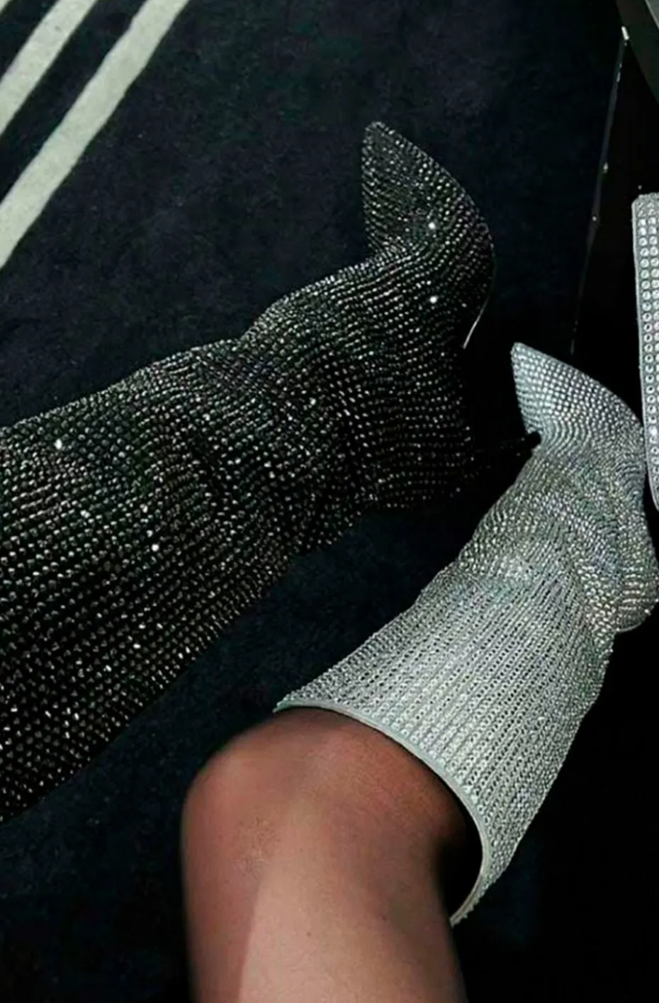 BOTAS BLING BLING PLATA