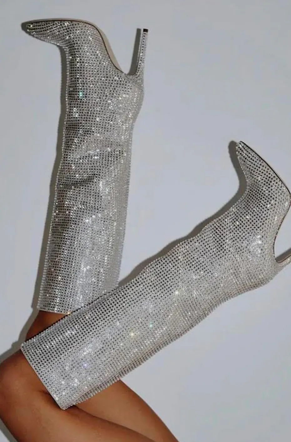 BOTAS BLING BLING PLATA