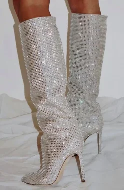 BOTAS BLING BLING PLATA
