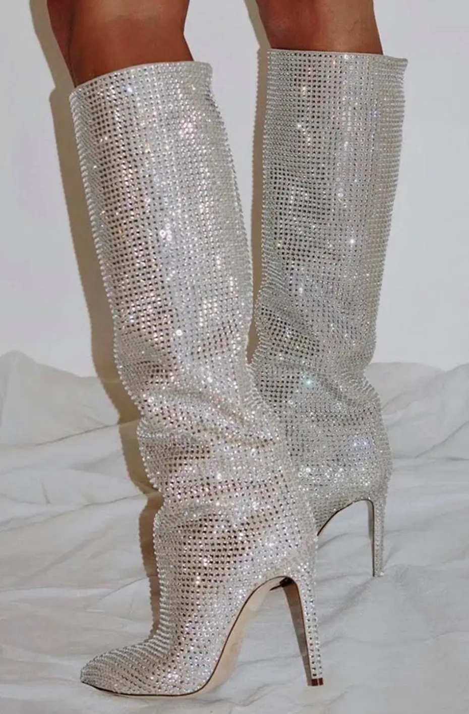 BOTAS BLING BLING PLATA