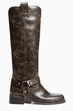 BOTAS MOTERAS MARRÓN VINTAGE