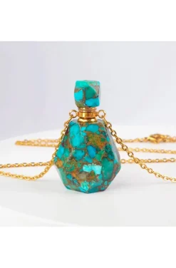 BOTELLITA BOHO-CHIC TURQUESA