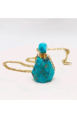 BOTELLITA BOHO-CHIC TURQUESA
