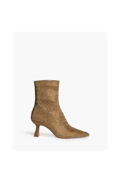 BOTINES DIAMANTES DORADOS
