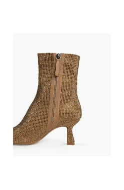 BOTINES DIAMANTES DORADOS