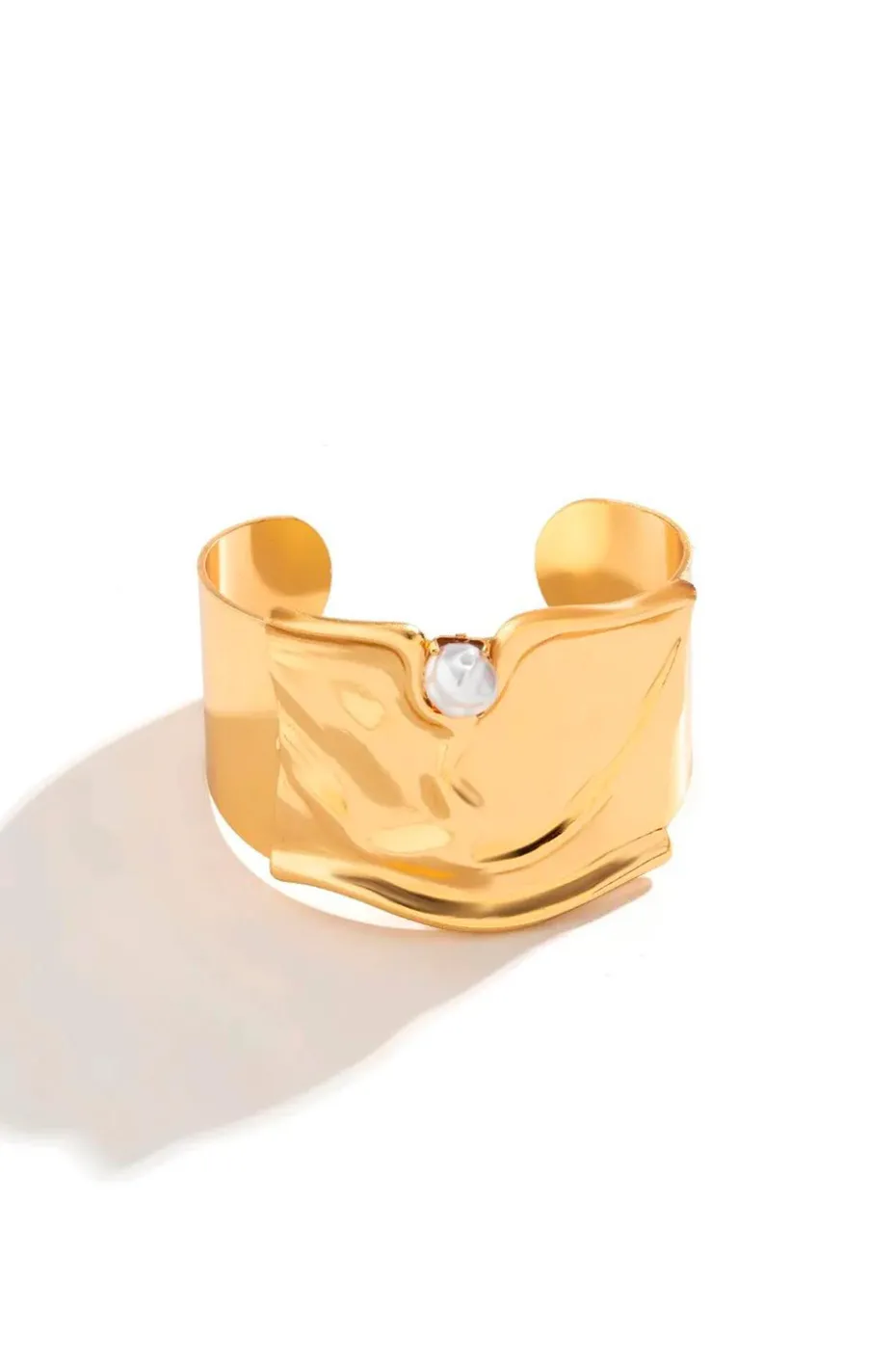 BRAZALETE DORADO PERLAS