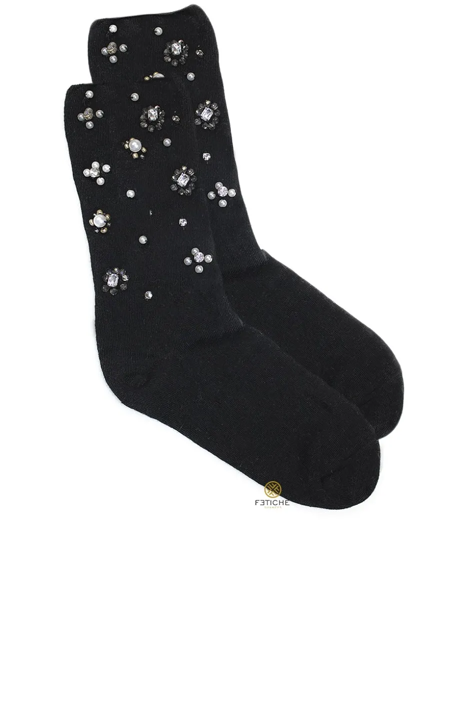 CALCETINES JOYA LUREX DYR NEGRO