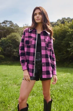 CAMISA ROWEN CON CRISTALES ROSA BY FETICHE SUANCES