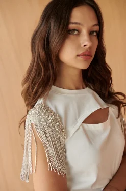CAMISETA DIAMONDS BLANCA BY FETICHE SUANCES