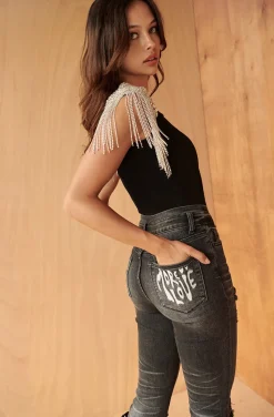 CAMISETA DIAMONDS NEGRA BY FETICHE SUANCES