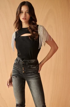 CAMISETA DIAMONDS NEGRA BY FETICHE SUANCES