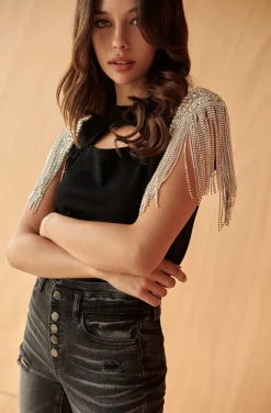 CAMISETA DIAMONDS NEGRA BY FETICHE SUANCES