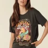 CAMISETA KECKLESS LOVERS BIKER TEE-CHARCOAL & THE GYPSY SPELL & THE GYPSY