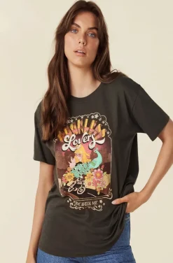 CAMISETA KECKLESS LOVERS BIKER TEE-CHARCOAL & THE GYPSY SPELL & THE GYPSY