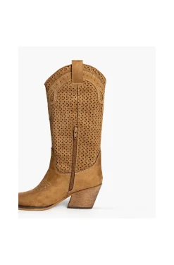 CAMPERAS CALADAS CAMEL