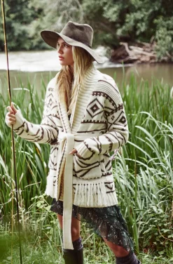 CHAQUETA DE PUNTO TRIBAL FETICHE SUANCES