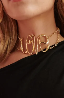 CHOCKER LOVE DORADO