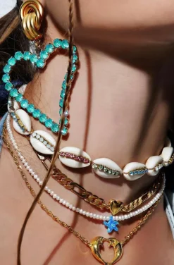 CHOKER CONCHAS SWAROVSKI MULTI