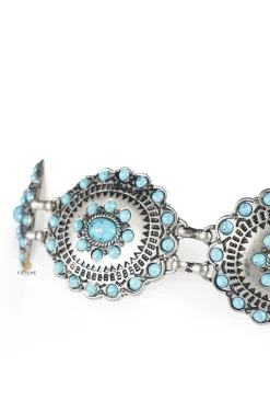 CINTURÓN CADENA TURQUESA