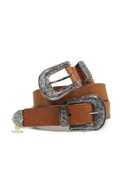 CINTURÓN CAMEL DOBLE HEBILLA