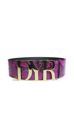 CINTURÓN DYR SERPIENTE FUCSIA