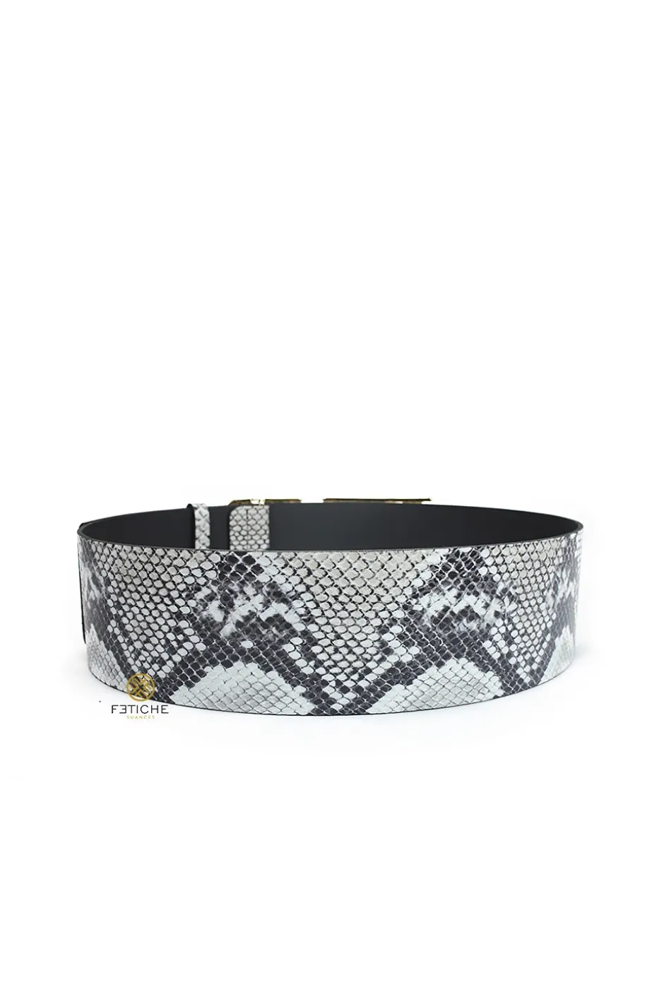 CINTURÓN DYR SERPIENTE GRIS