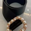 CINTURÓN NEGRO PERLAS
