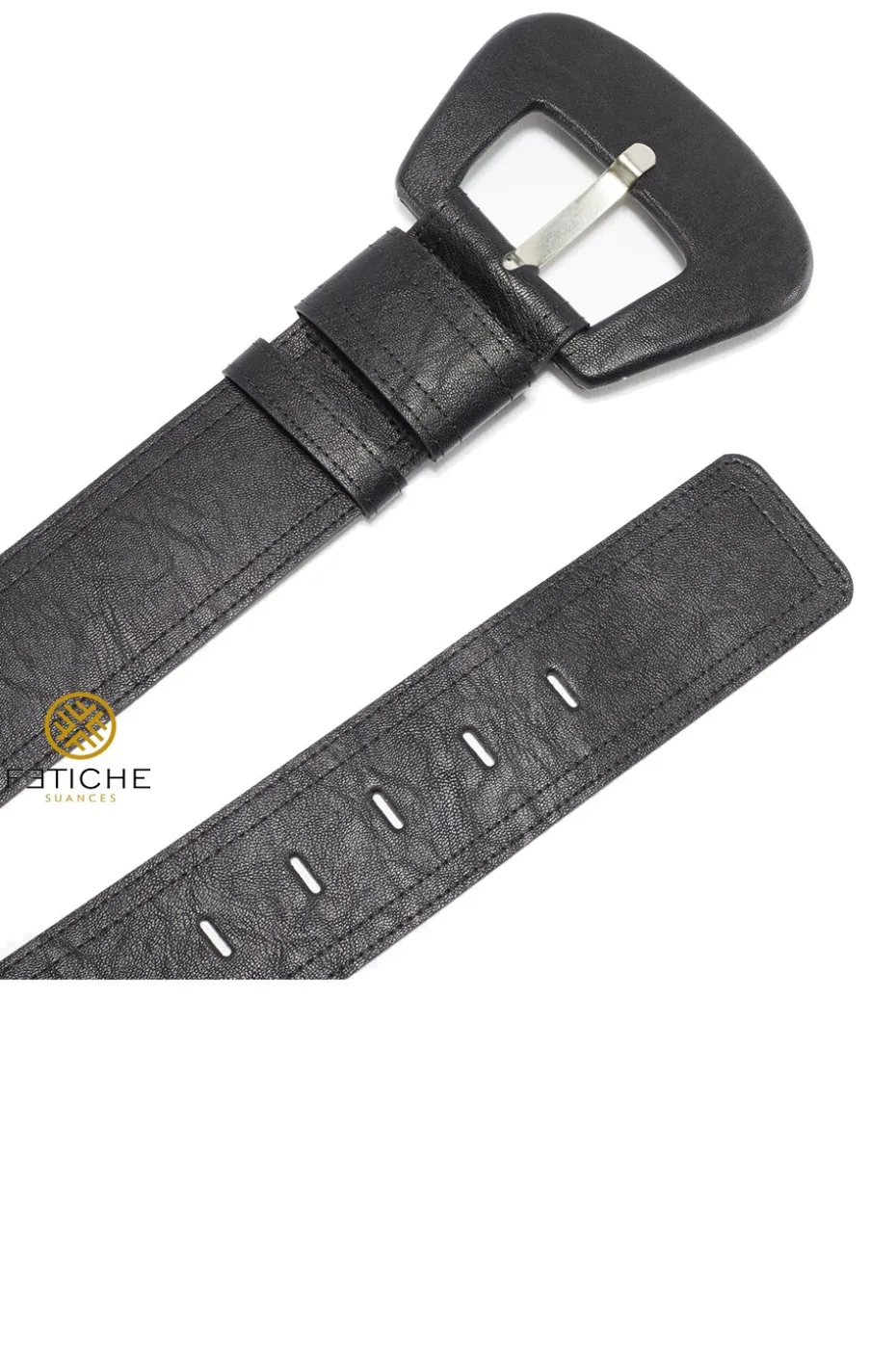 CINTURON ANCHO NEGRO