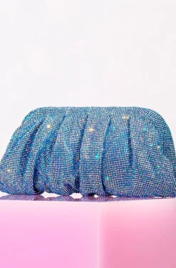 CLUTCH JOYA CRISTALES AZUL