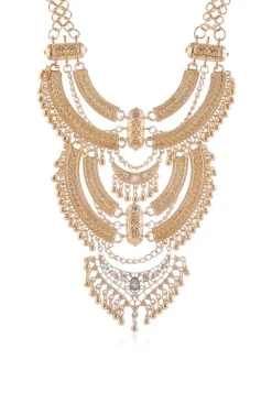 COLLAR BABERO BOHO DORADO