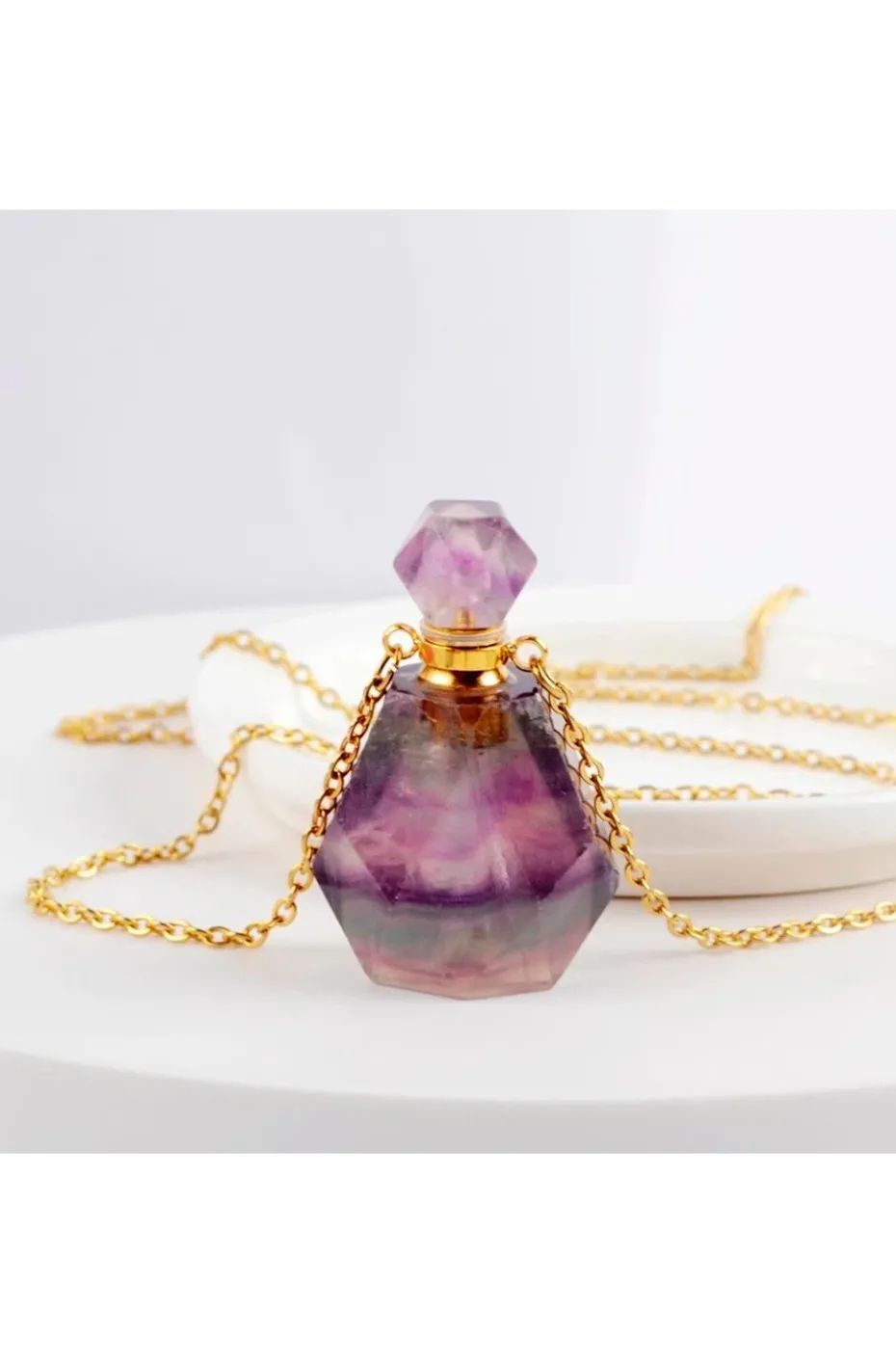 COLLAR BOTELLITA BOHO AMATISTA