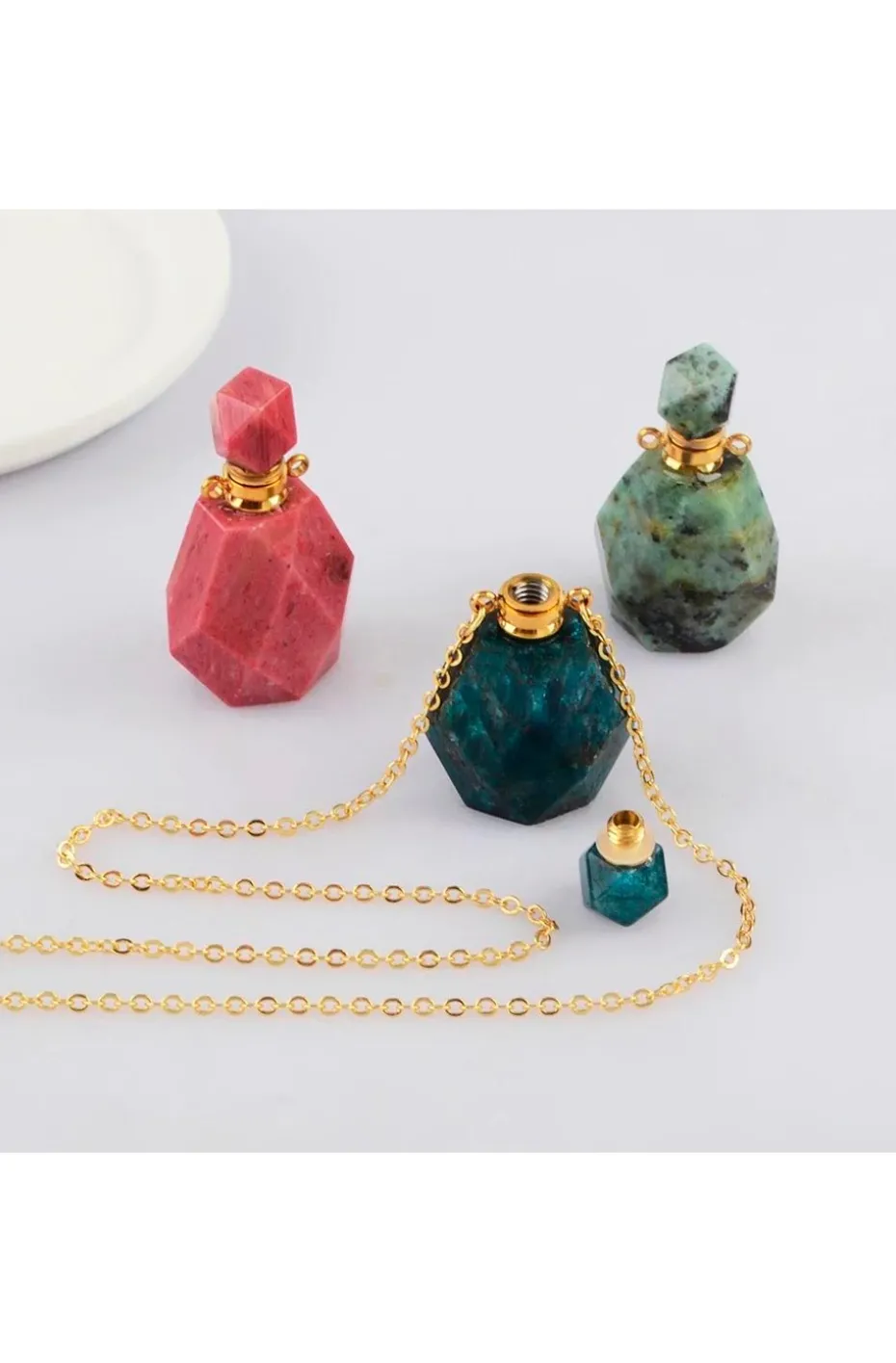 COLLAR BOTELLITA BOHO AMATISTA