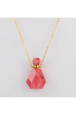 COLLAR BOTELLITA BOHO JADE ROSA