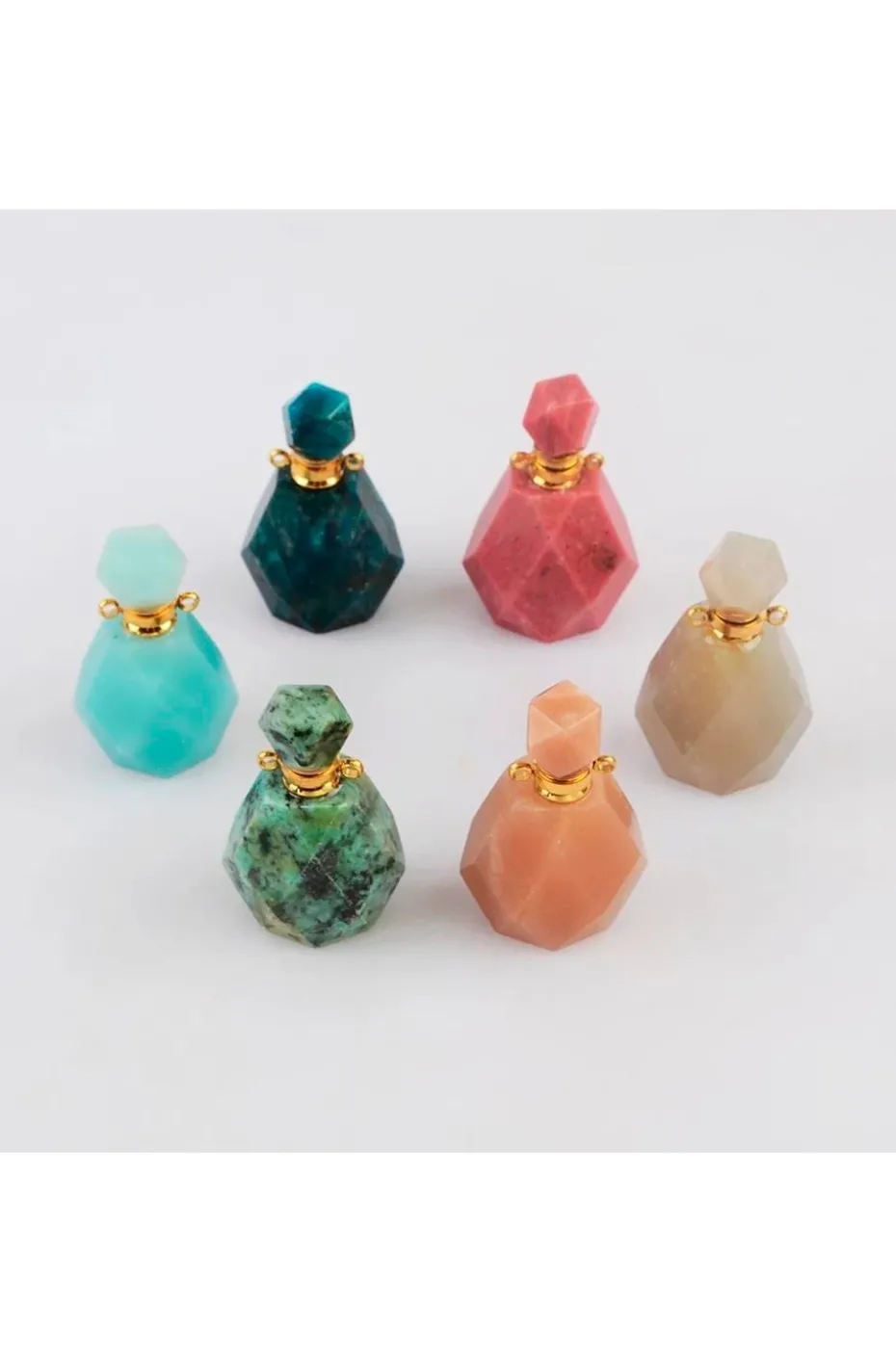 COLLAR BOTELLITA BOHO JADE ROSA
