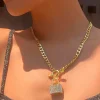 COLLAR CADENA CANDADO JOYA