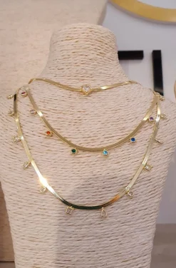 COLLAR CADENA DE ESPIGA CIRCONITAS