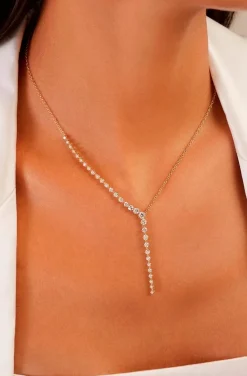 COLLAR CADENA DORADA CON CIRCONITAS