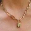 COLLAR CADENA LOVED AND LOCKED