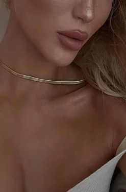 COLLAR CADENA PLANA SERPIENTE