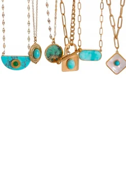 COLLAR CANDADO TURQUESA